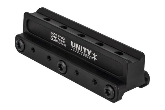 Unity Tactical FAST - Trijicon ACOG / VCOG picatinny Mount features a 7075-t6 aluminum construction